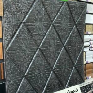 دیوارپوش 70*70 سانت لوزی مشکی پشت چسب دار