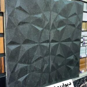 دیوارپوش فومی 70*70 سانت کریستال مشکی پشت چسب دار